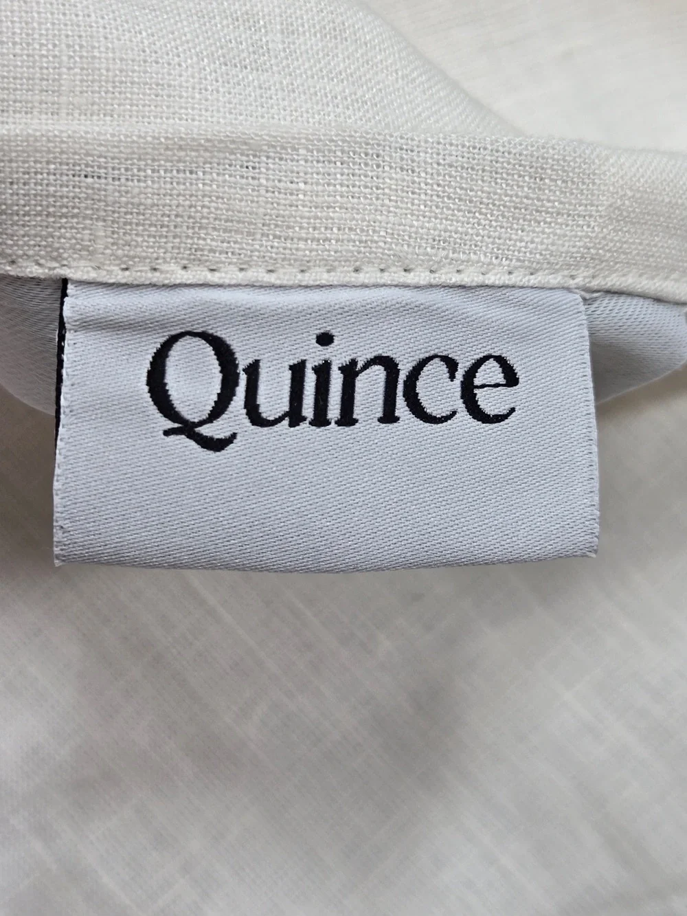 QUINCE Set Of 2 48x96 European Linen True Blackout Curtains Cream 9504